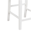 Graham Set of 2 White Finish Upholstered Seat Counter Height Chair