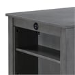Graham 3-Piece Gray Finish Counter Height Dining Table with Shelves and 2 Chairs