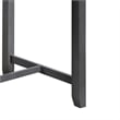 Graham 3-Piece Gray Finish Counter Height Dining Table with Shelves and 2 Chairs