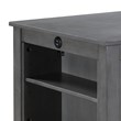 Graham Gray Finish Counter Height Dining Table USB Charging Ports and Shelves