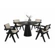 Jasper 5-PC Ebony Black Wood 47
