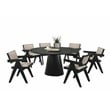 Jasper 7-PC Ebony Black Wood 59