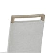 Tabitha Set of 2 Light Oak Wood Finish Dining Side Chairs with Light Gray Fabric
