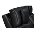 Jazz Black Faux Leather Pwr Recl. 3PC Set+BT Spkrs+LED+Wrls Chrg+USB+Cuphldrs