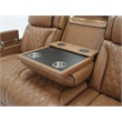 Jazz Lt Brown Faux Leather Pwr Recl. 3PC Set+BT Spkrs+LED+Wrls Chrg+USB+Cuphldrs