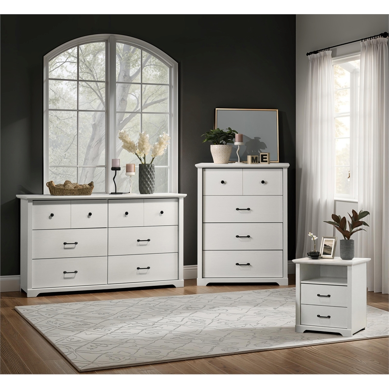 Elara 3Pc White Engineered Wood Bedroom Set-57