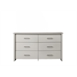 Celeste 3 pc White Engineered Wood Dresser Chest Nighstand Bedroom Set