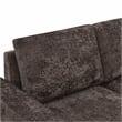 Esmeralda 122-inch Chocolate Chenille Modular Sleeper Sectional Sofa