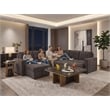 Esmeralda 122-inch Chocolate Chenille Modular Sleeper Sectional Sofa