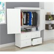 Inval Washed Oak TV Armoire