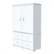 Inval Washed Oak TV Armoire