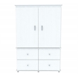Inval Washed Oak TV Armoire