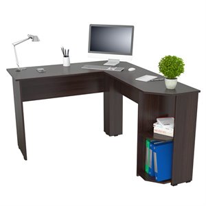 inval merlin espresso l-shaped desk