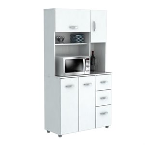 inval white kitchen storage cabinet