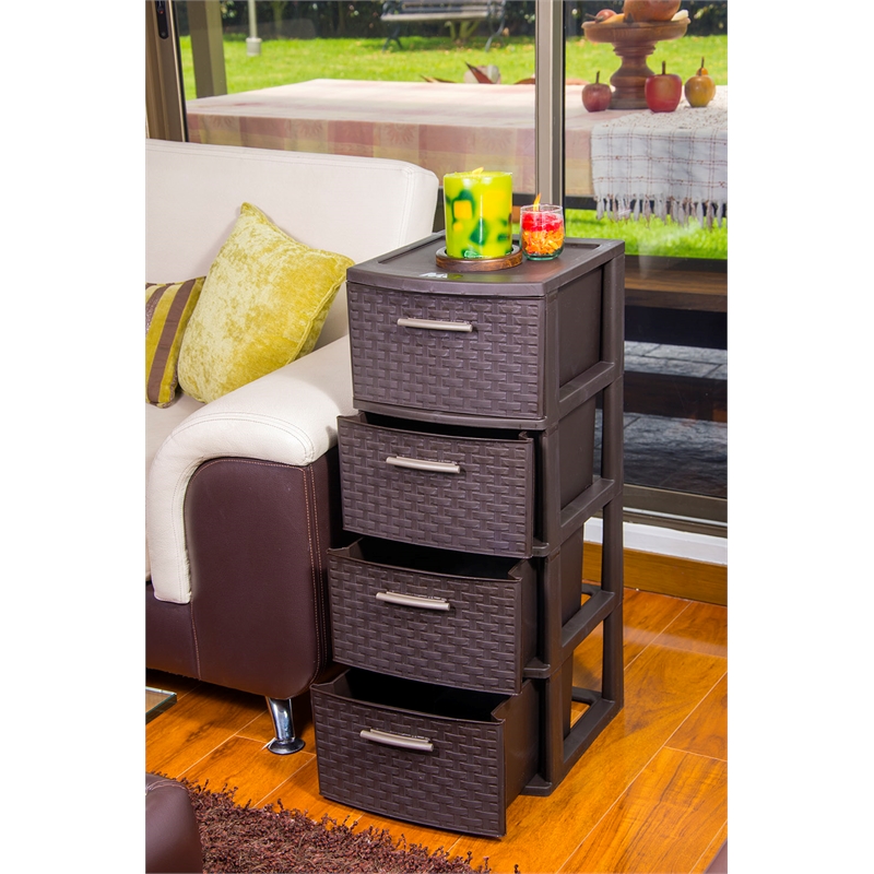 MQ INFINITY 4-Drawer Storage Cabinet in Espresso