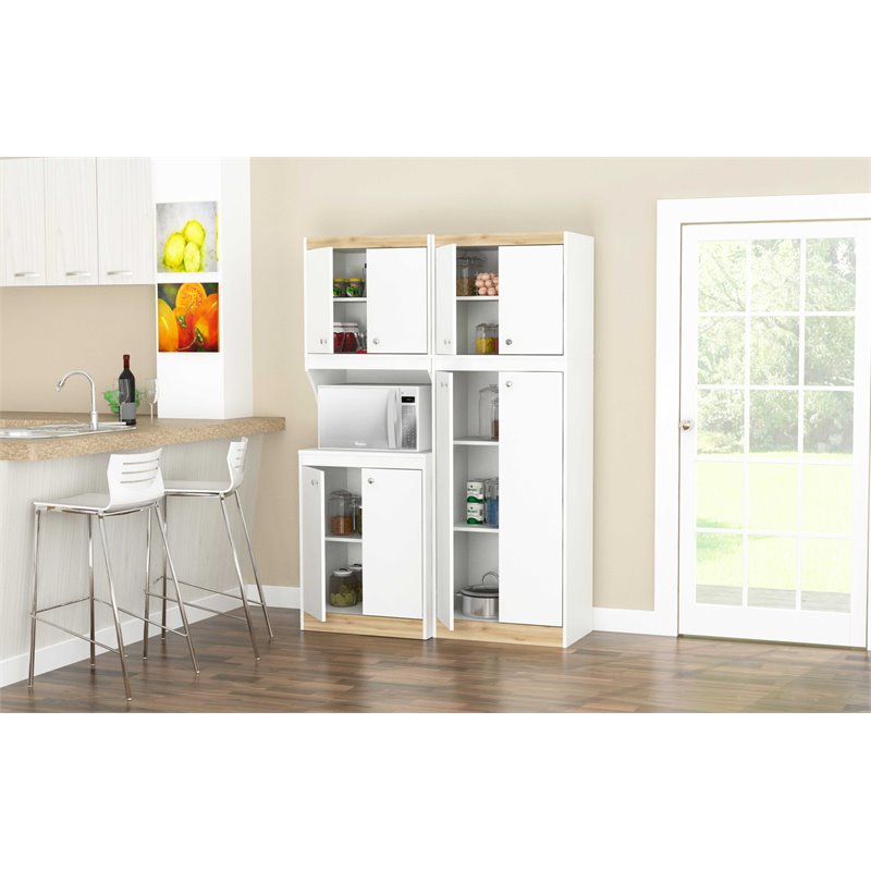 Inval white kitchen storage cabinet discount