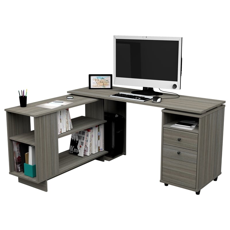 inval l shaped computer desk