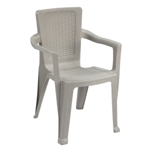 inval infinity 4-piece outdoor dining chair set in taupe