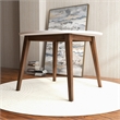 Candida Modern Style Solid Wood Walnut/White Top 43.3