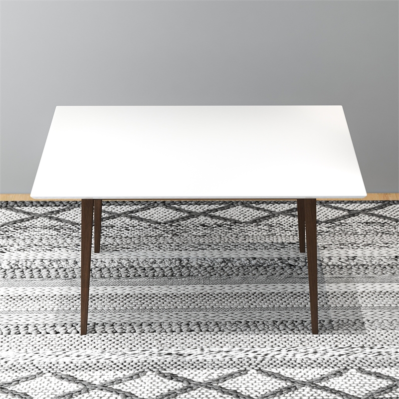 Alpella Modern Style Solid Wood Walnut/White Top 47