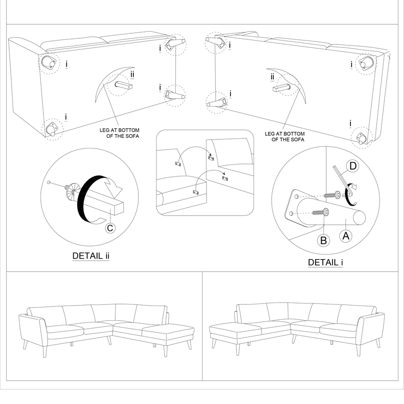 Paisley Mid-Century L-Shaped Pillow Back Microfiber Right-Facing Sectional Gray