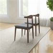 Blake Modern Dining Room and Kitchen Gray Fabric Chair (Set of 2)