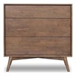 Francesca Bedroom Furniture 3 Drawers Tall Walnut Dressers and Closet Organizer