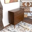 Francesca Bedroom Furniture 3 Drawers Tall Walnut Dressers and Closet Organizer
