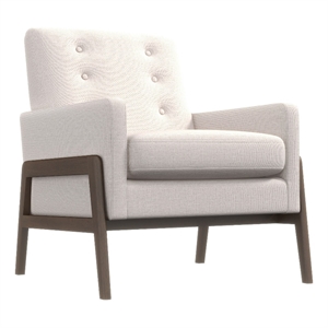 steven mid-century modern tight back velvet lounge chair