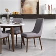 Issa Modern Solid Wood Walnut Dining Room & Kitchen Table and Chairs for 4