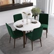 Jameson Modern Solid Wood Walnut Dining Room & Kitchen Table and Chair Set of 4