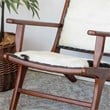 Belzoni Genuine Fur Mid Century Furniture Style Comfy Armchair in Black White
