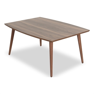 mid century modern dreston brown coffee table