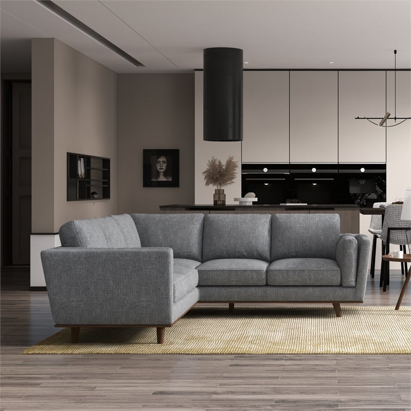 modern grey sectional sofa