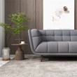 Alosio Grey Fabric Modern Living Room Corner Sectional Sofa