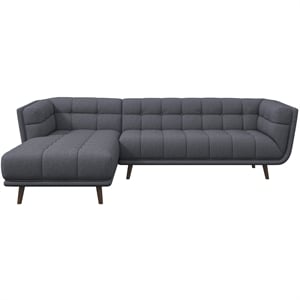 Alosio Grey Fabric Modern Living Room Corner Sectional Sofa