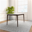Mel Modern Style Solid Wood Walnut/White Top Rectangular 59
