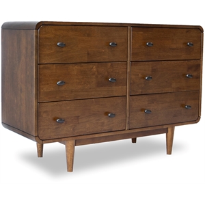 stafford mid-century modern dresser in brown