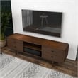 Stafford Mid-Century Modern Solid Wood Brown Tv Stand for 35/72 inch TV