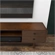 Stafford Mid-Century Modern Solid Wood Brown Tv Stand for 35/72 inch TV