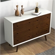 Francesca Modern Bedroom Furniture 6 Drawers White Dressers and Clothing Storage