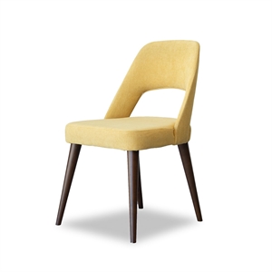 avol mid-century modern fabric dining chair (set of 2)