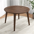 Crawford Mid Century Modern Style Solid Wood Walnut Round 43