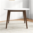 Crawford Modern Style Solid Wood Walnut/White Top Rectangular 43.3