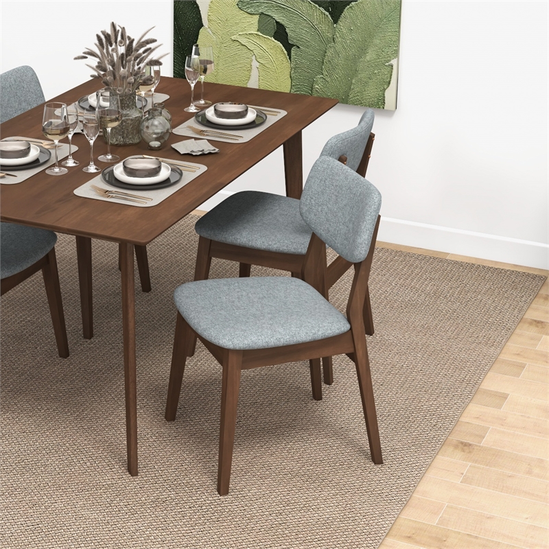 Fabric Houzz Dining Room Chairs Irene Contemporary Fabric Dining