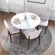 Holden Modern Solid Wood Dining Table and 4 Chair Set