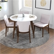 Holden Modern Solid Wood Dining Table and 4 Chair Set