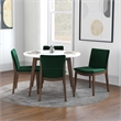 Huxley Modern Solid Wood Walnut Kitchen & Dining Room Table and Chairs for 4