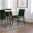 Huxley Modern Solid Wood Walnut Kitchen & Dining Room Table and Chairs for 4