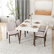 Delaney Mid Century Modern 5 Piece Dining Room Set